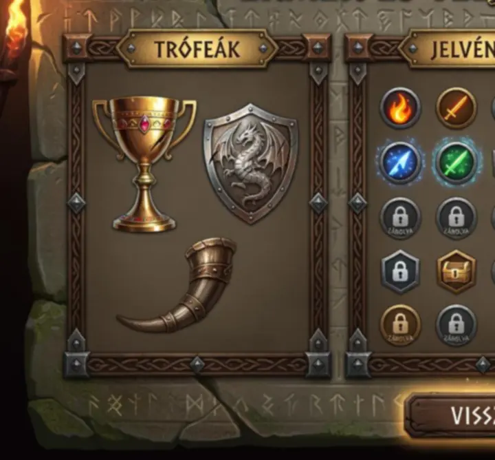 Ultimate Realm X felületen látható jutalmak és teljesítmények áttekintése